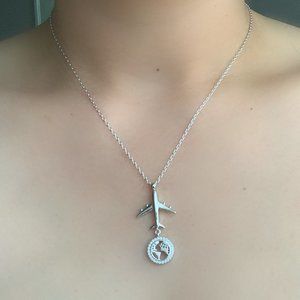 Sterling Silver 9.25 Pendant Plain Necklace